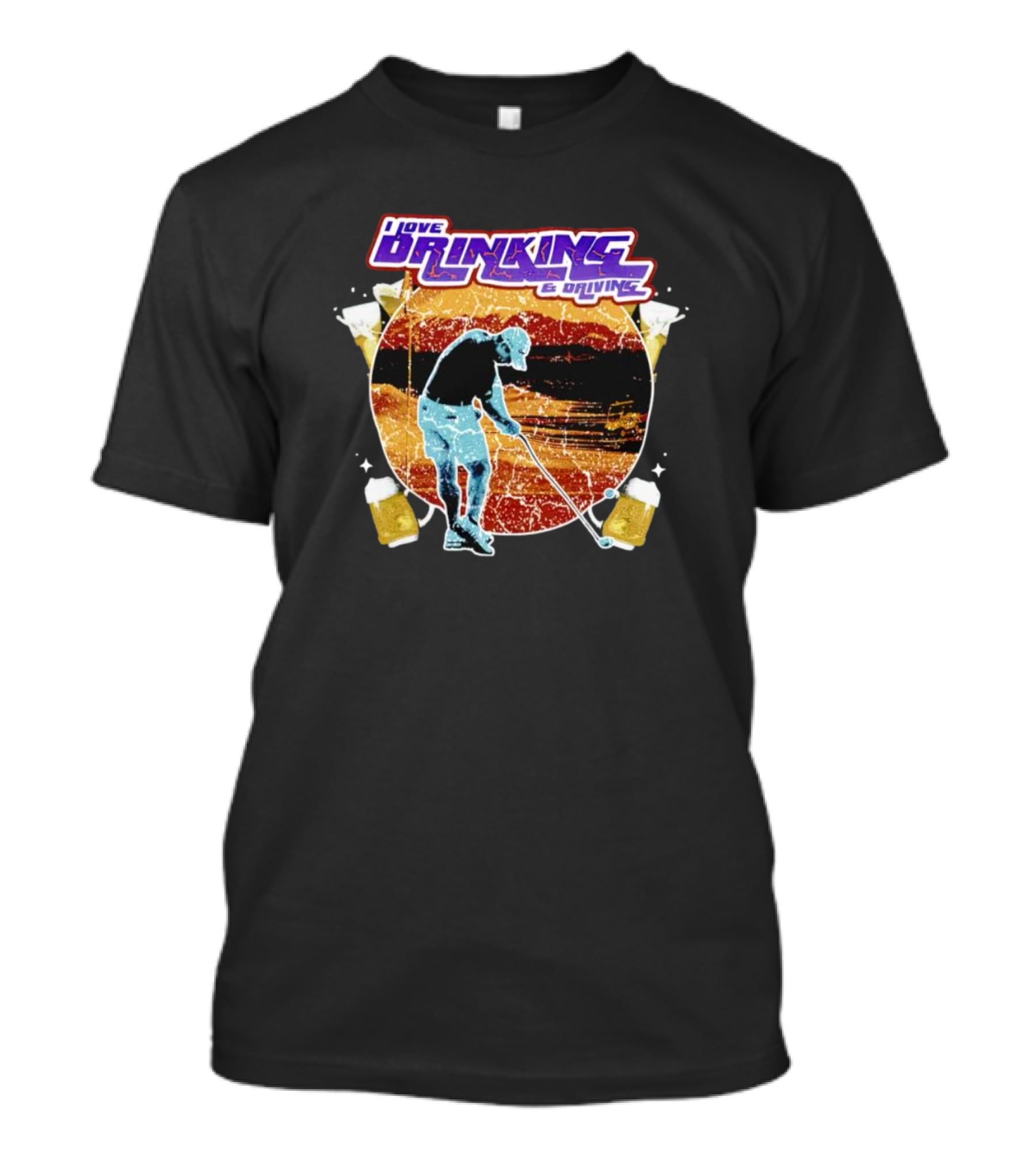I Love Drinking And Driving Golf Beer Combo T-Shirt