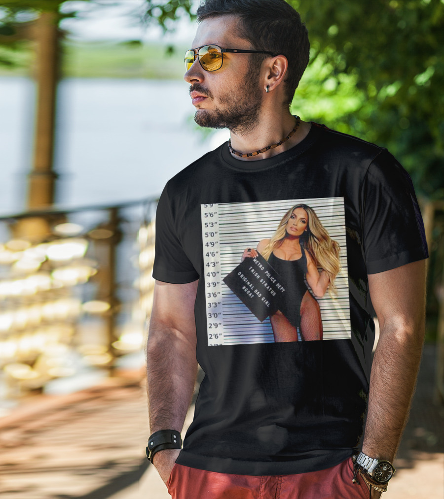 Trish Stratus Metro Police Dept Original Bad Girl GOAT T-Shirt