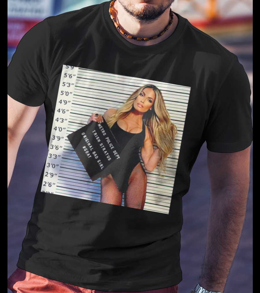 Trish Stratus Metro Police Dept Original Bad Girl GOAT T-Shirt