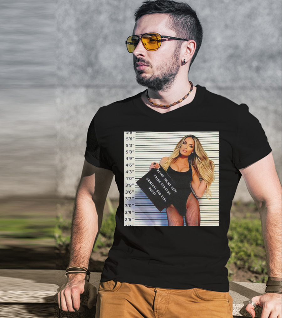 Trish Stratus Metro Police Dept Original Bad Girl GOAT T-Shirt