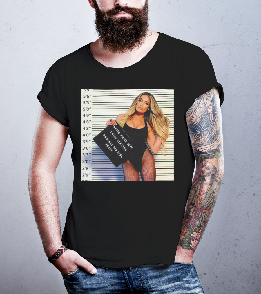 Trish Stratus Metro Police Dept Original Bad Girl GOAT T-Shirt