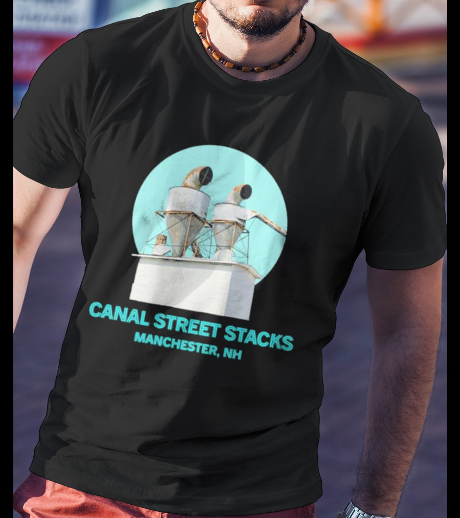 CANAL STREET STACKS MANCHESTER NH Ventilation Towers T-Shirt