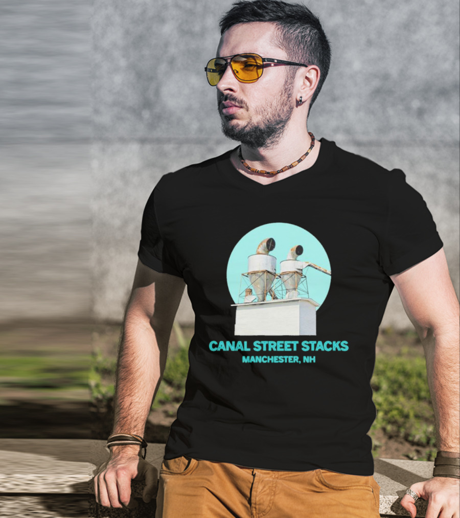 CANAL STREET STACKS MANCHESTER NH Ventilation Towers T-Shirt
