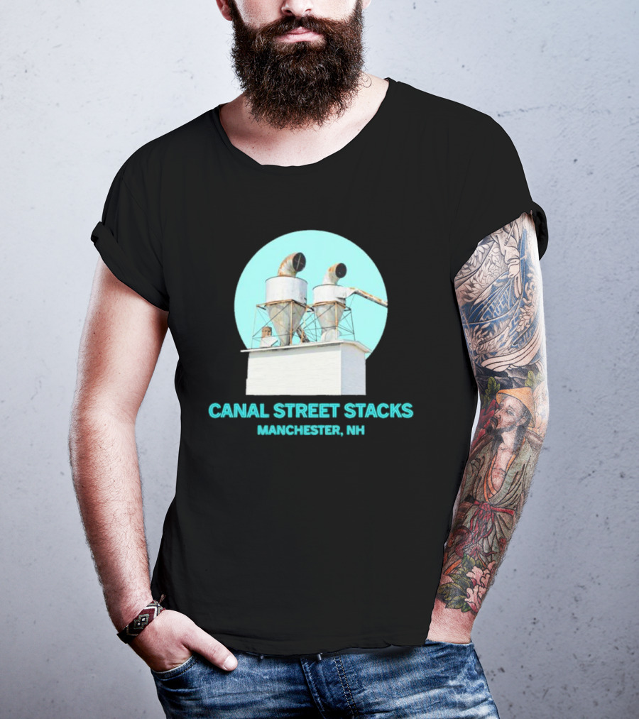 CANAL STREET STACKS MANCHESTER NH Ventilation Towers T-Shirt