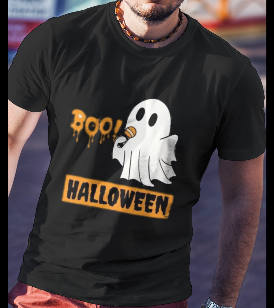 Happy Halloween Boo Cute Singing Ghost Halloween T-Shirt