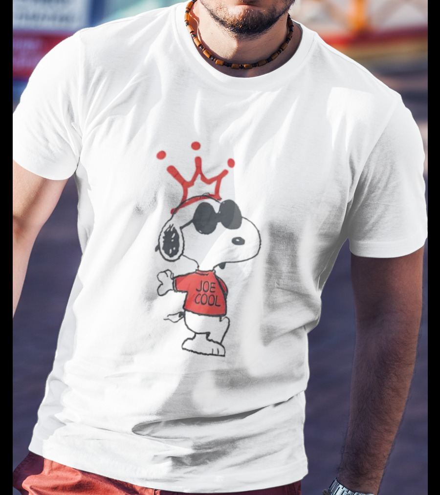 Peanuts Snoopy Joe Cool With Crown Iconic T-Shirt