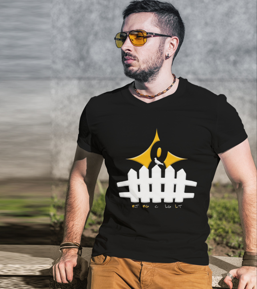 Steelers Kenny Pickett Pickett Fence RT RG C LG LT T-Shirt