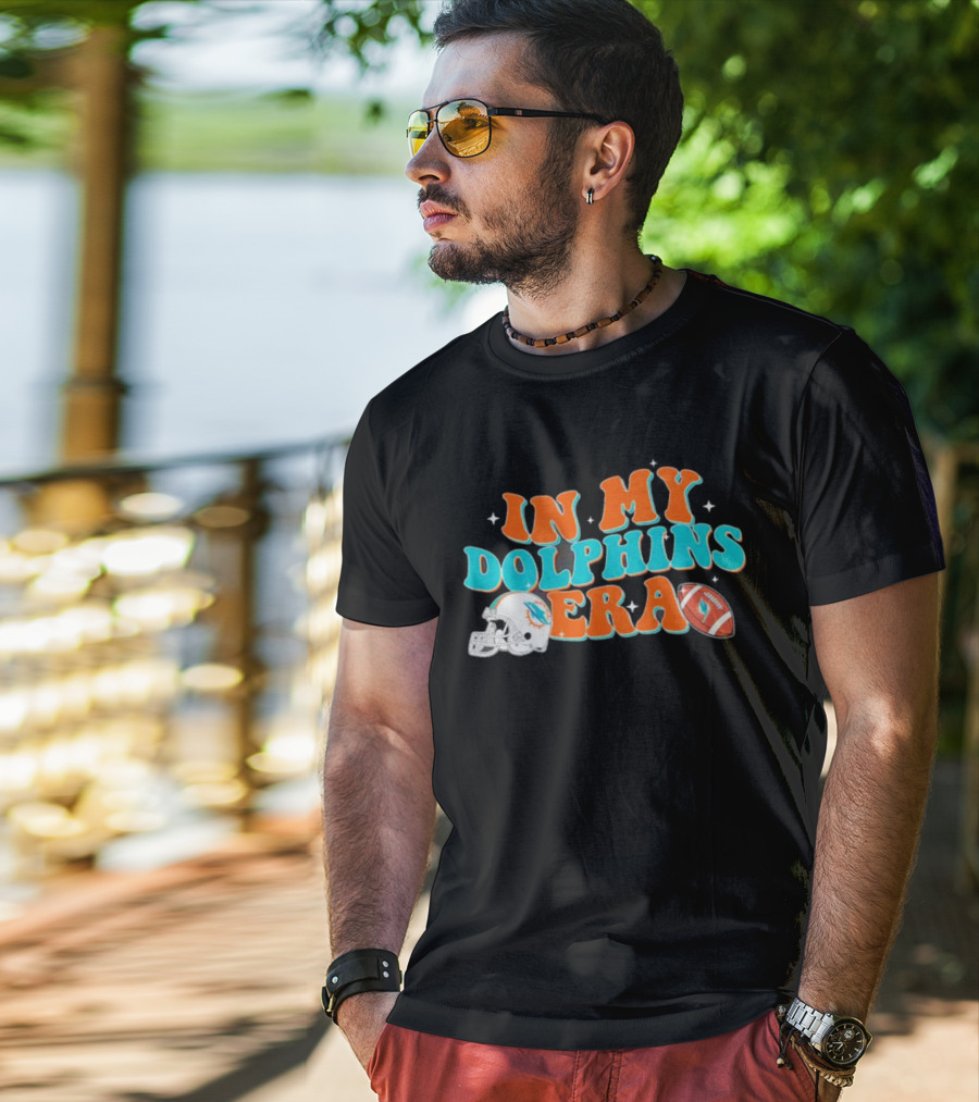 In My Dolphins Era Football Helmet And Ball T-Shirt