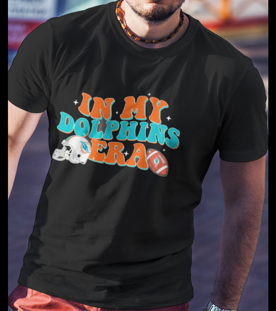 In My Dolphins Era Football Helmet And Ball T-Shirt