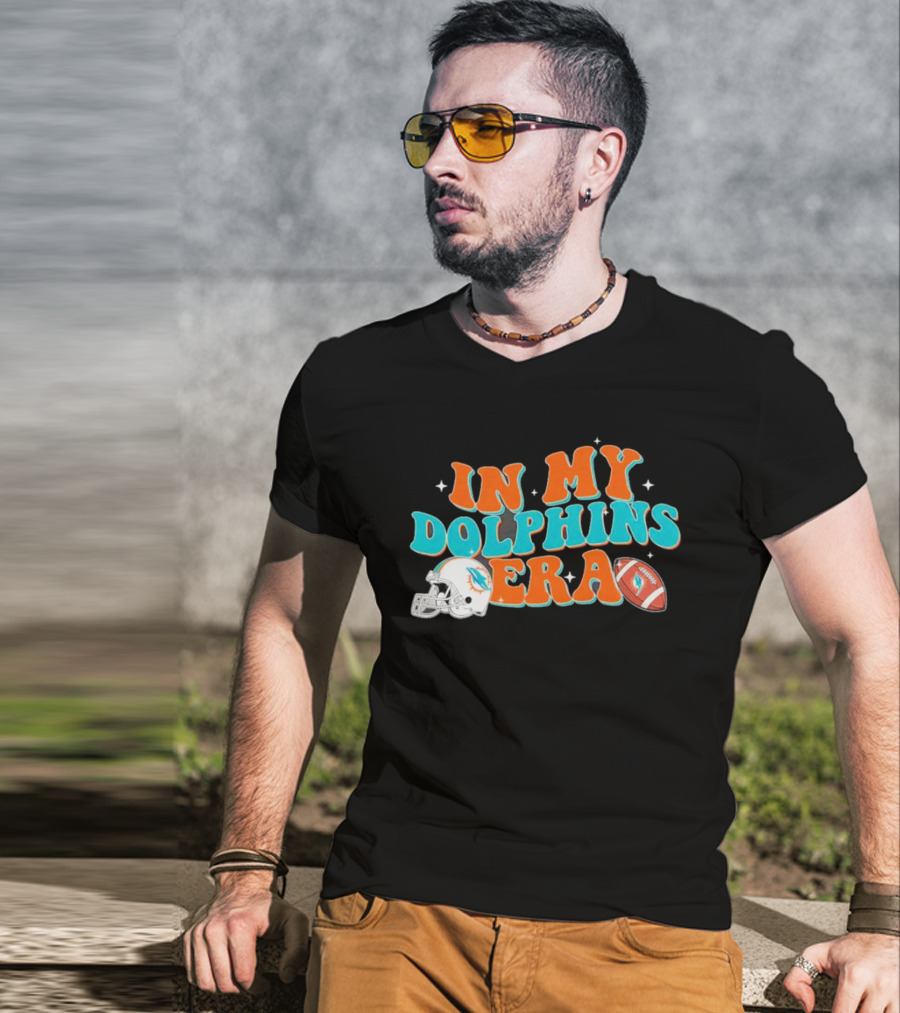 In My Dolphins Era Football Helmet And Ball T-Shirt