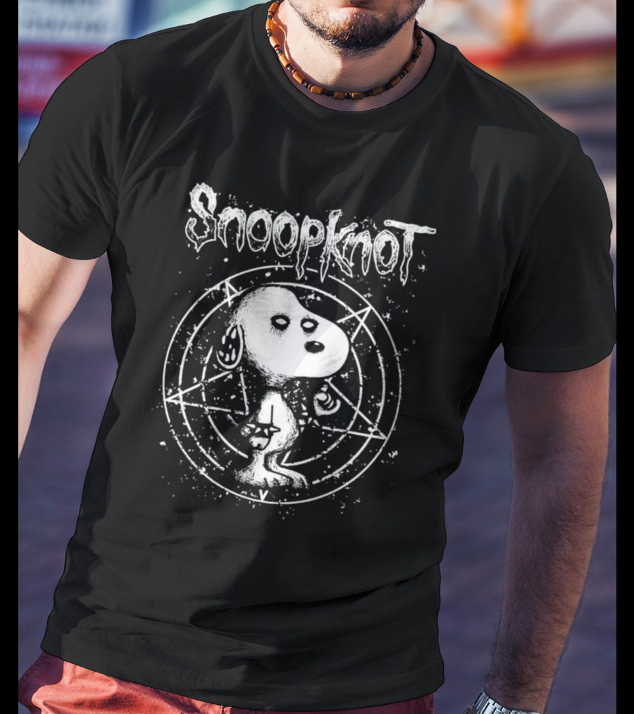 Snoopknot Snoopy Pentagram Halloween T-Shirt
