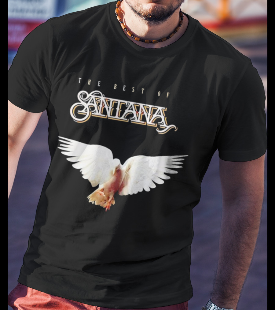 Santana Best Of Album Cover With White Dove T-Shirt