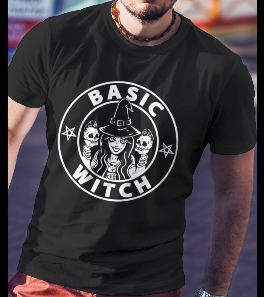 Basic Witch Halloween Skull Magic T-Shirt