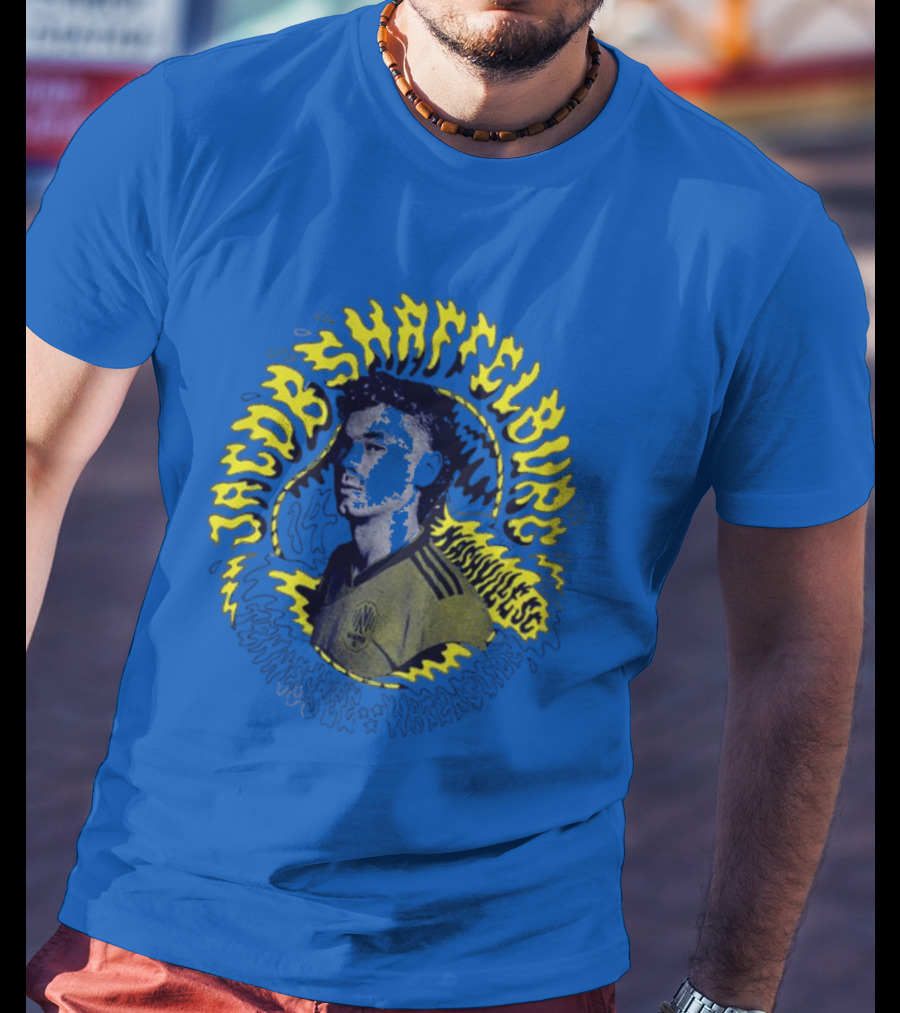 Nashvillesc Jacob Shaffelburg Yellow Lightning Silhouette Tennessee T-Shirt