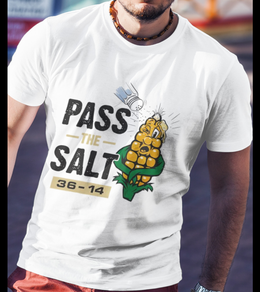 Pass The Salt 36-14 Anti-Nebraska Colorado Corn Husk Visual T-Shirt
