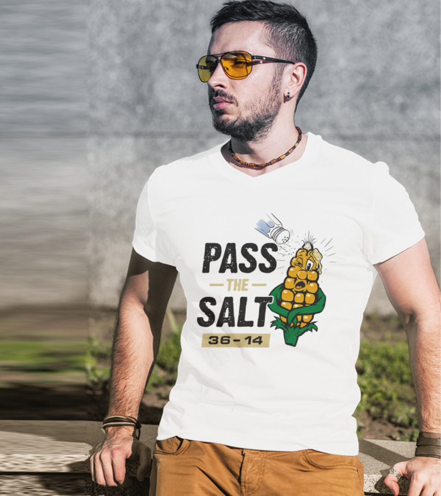 Pass The Salt 36-14 Anti-Nebraska Colorado Corn Husk Visual T-Shirt