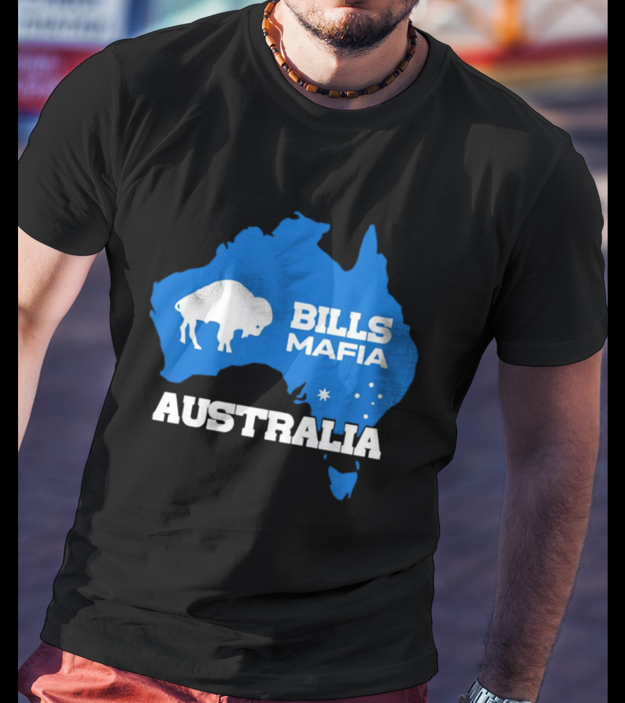 Bills Mafia Australia Buffalo Map T-Shirt