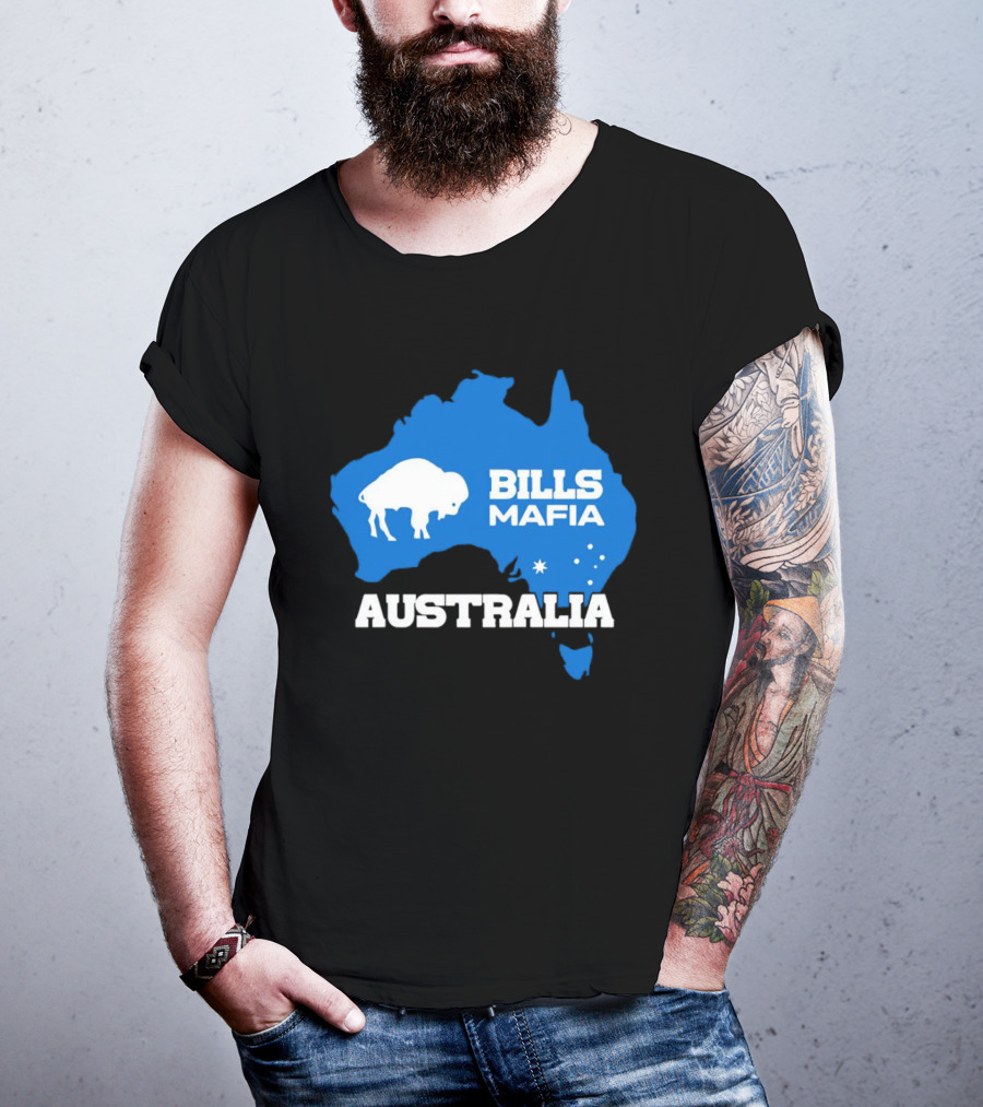 Bills Mafia Australia Buffalo Map T-Shirt
