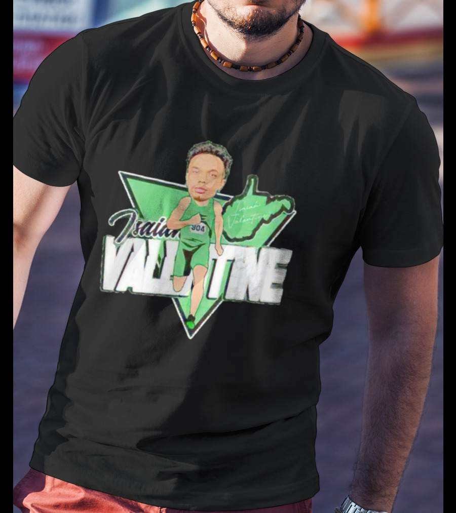 Isaiah Valentine 304 Racer Caricature Signature West Virginia Map T-Shirt