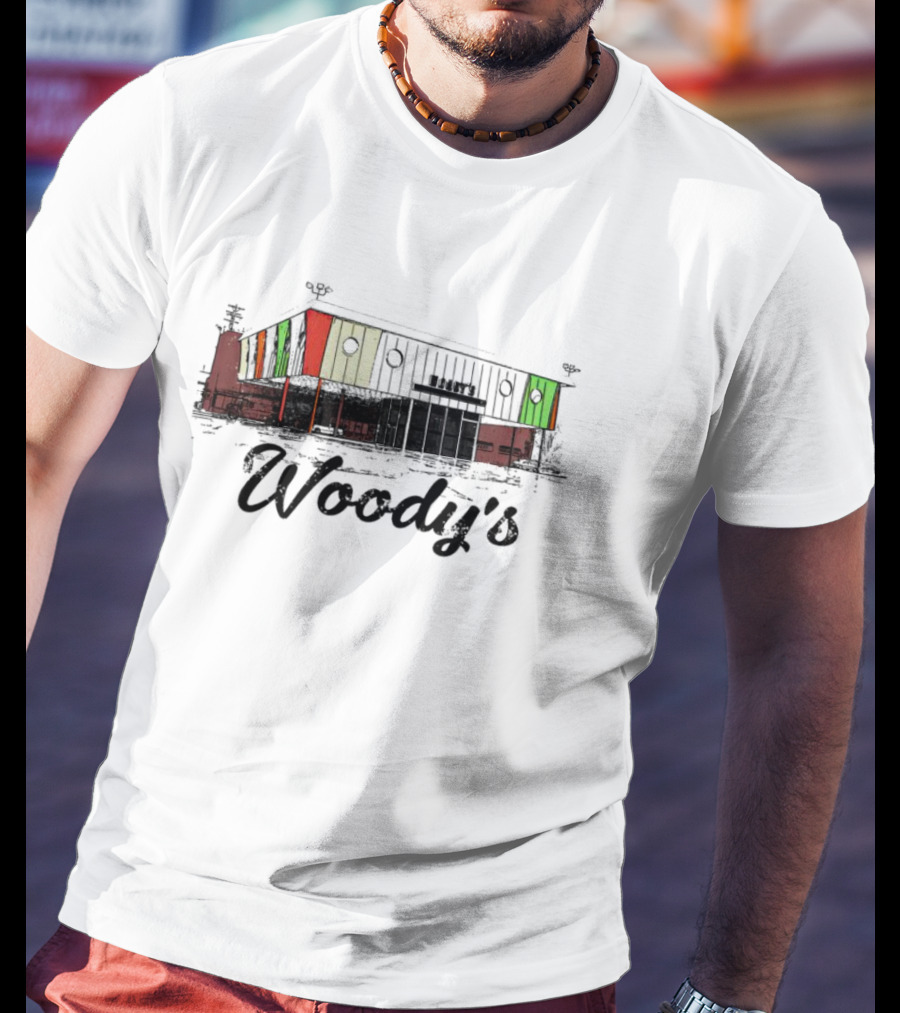 Woody’s West Carrollton Iconic Colorful Building T-Shirt