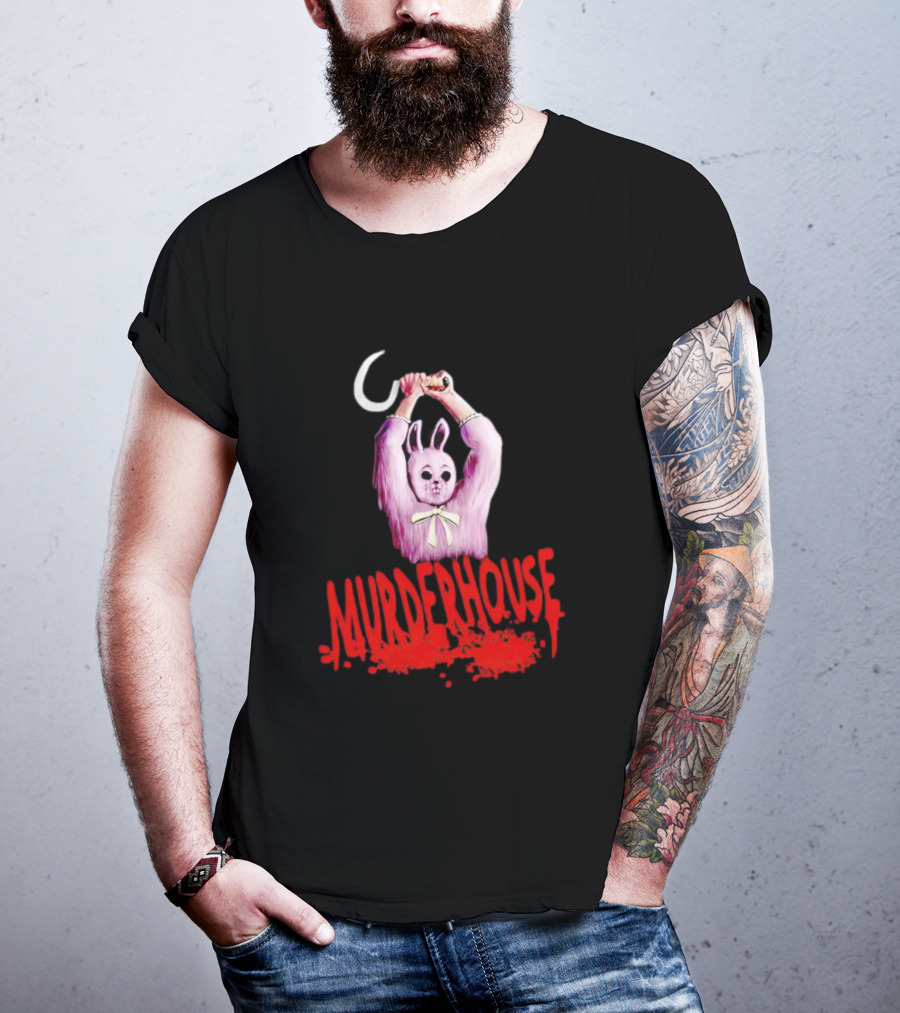 Murder House Pink Bunny With Sickle T-Shirt