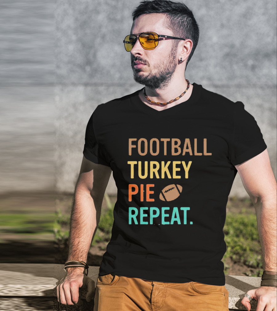 Football Turkey Pie Football Repeat T-Shirt