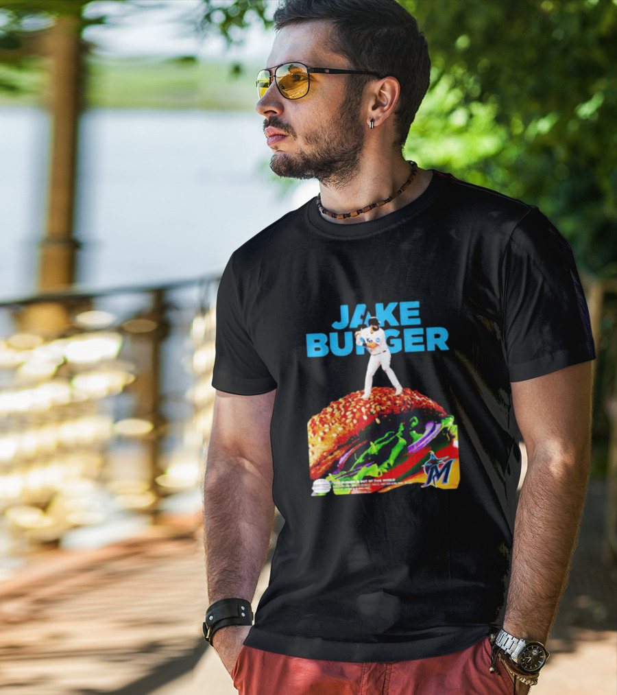 Jake Burger Miami Marlins Out Of This World T-Shirt