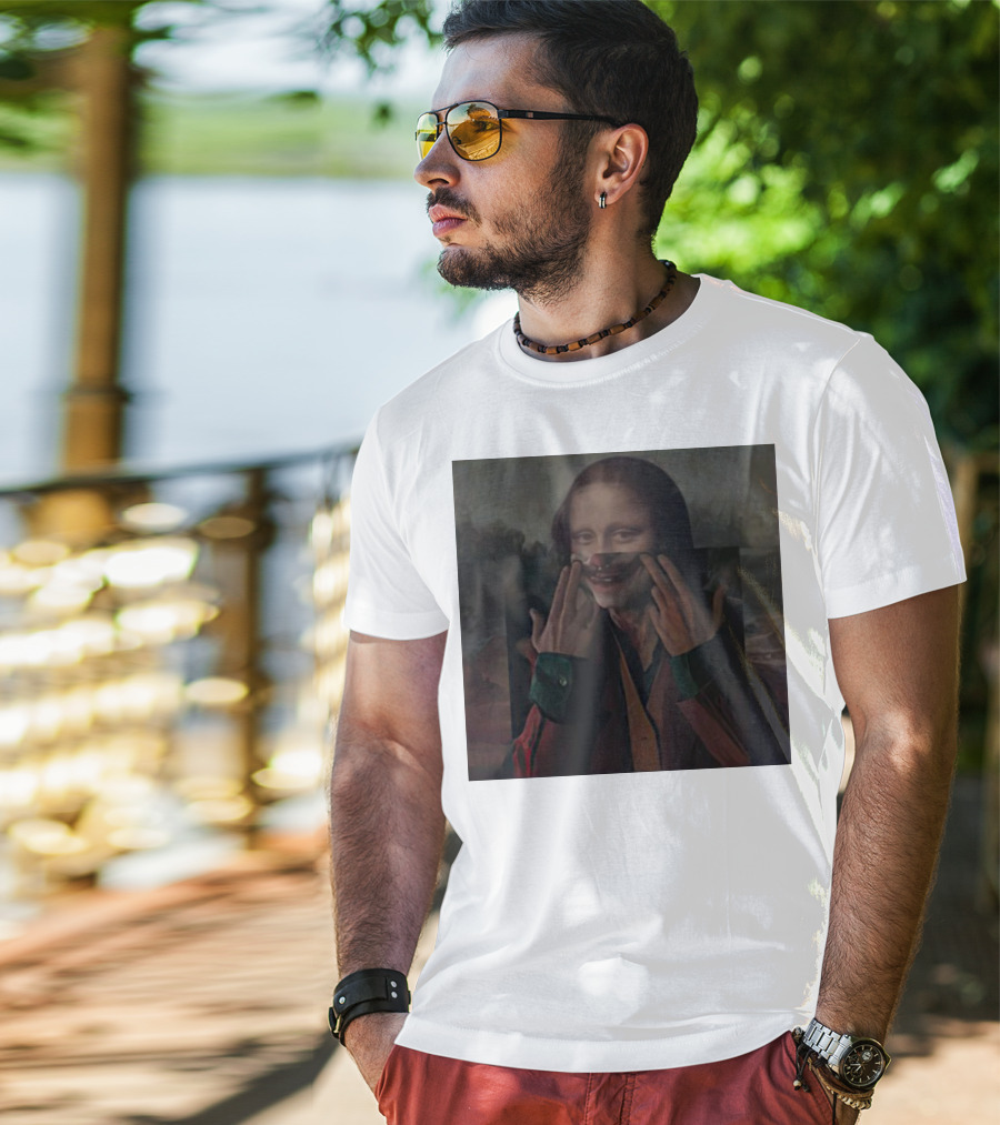 Mona Lisa Joker Crossover Fusion T-Shirt
