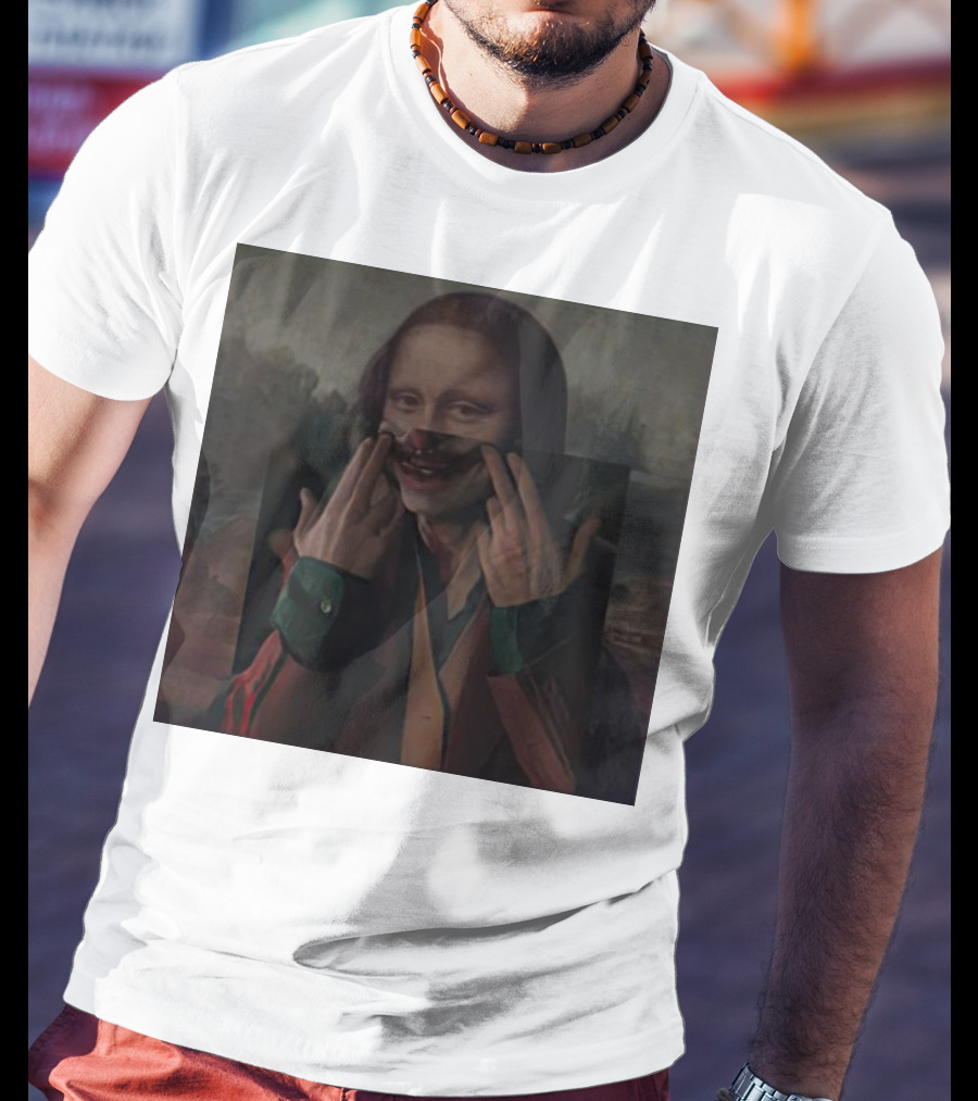 Mona Lisa Joker Crossover Fusion T-Shirt