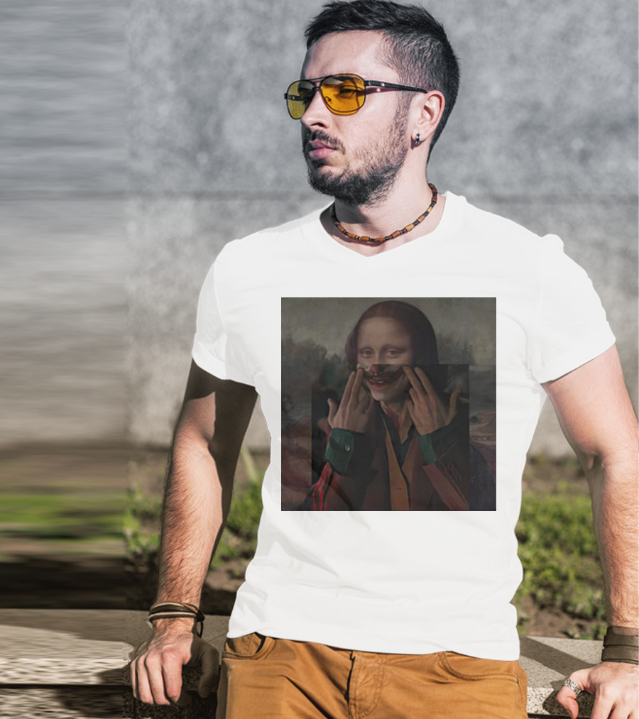 Mona Lisa Joker Crossover Fusion T-Shirt