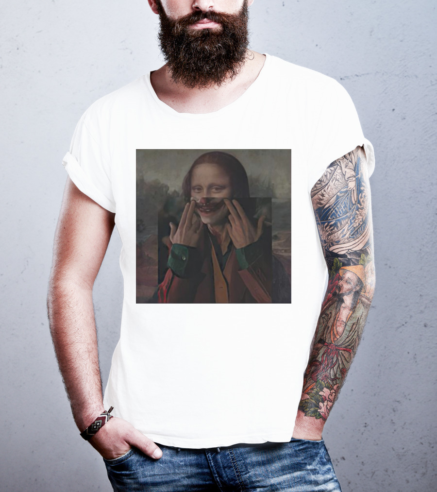 Mona Lisa Joker Crossover Fusion T-Shirt