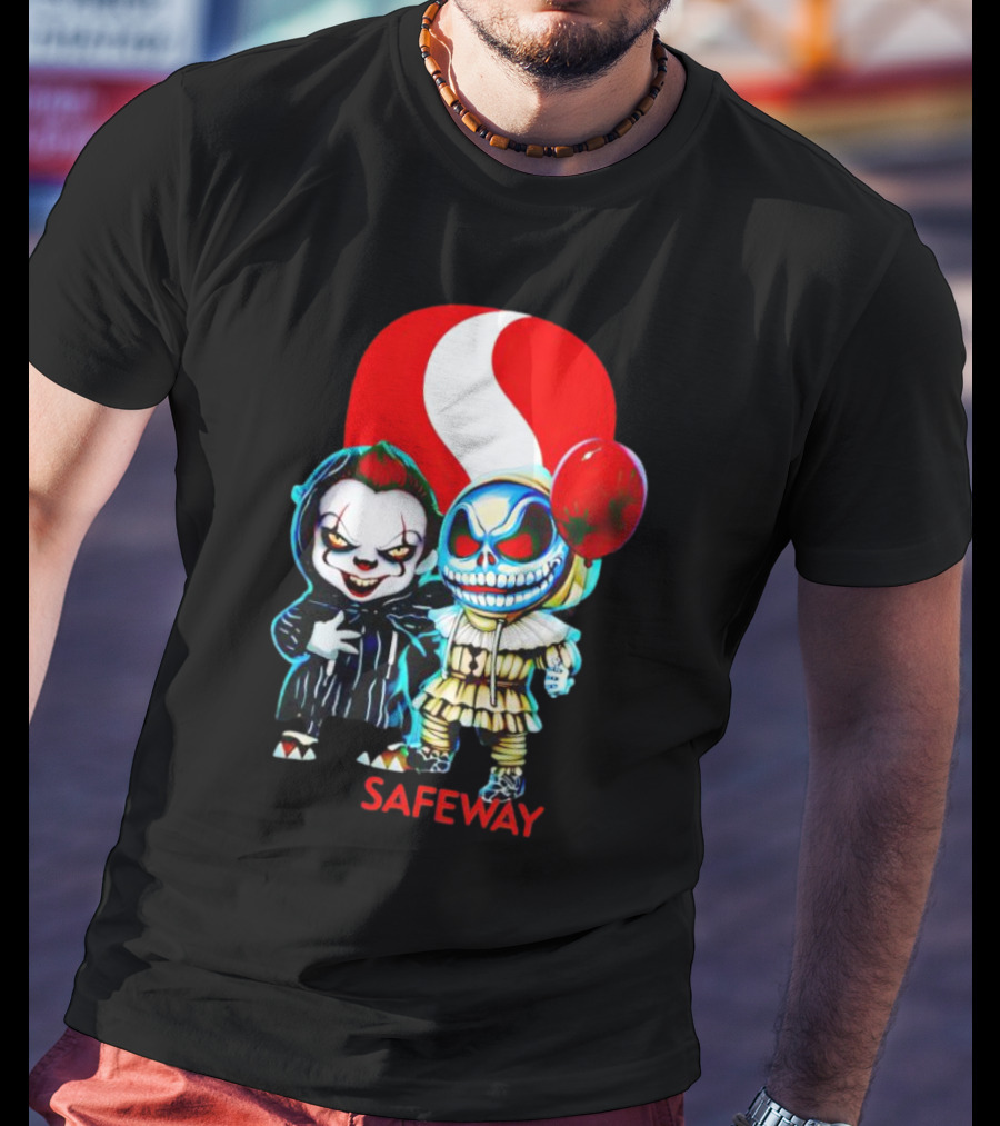 Pennywise Jack Skellington Safeway Halloween Combo T-Shirt