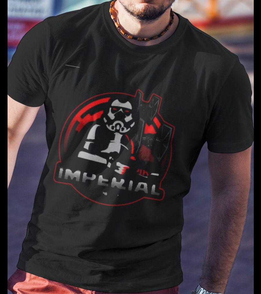Imperial Gaming Stormtrooper Emblem With Tie Fighter T-Shirt