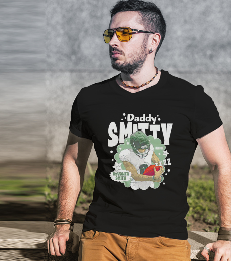 Daddy Smitty Devonta Smith NFLPA Zzzzz Football Star T-Shirt