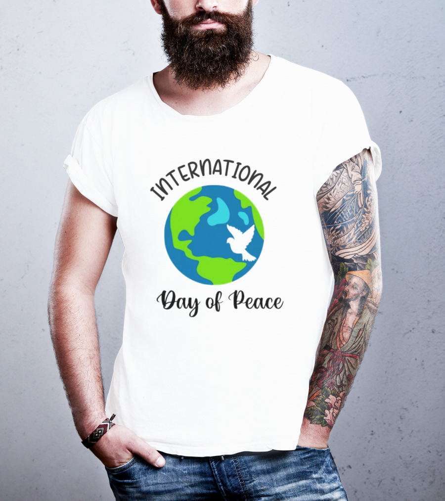 International Day Of Peace Earth With Dove T-Shirt