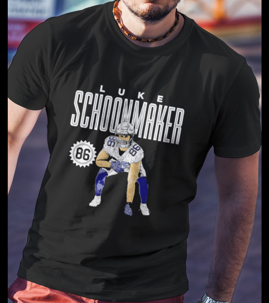 Luke Schoonmaker 86 Dallas Football Player T-Shirt