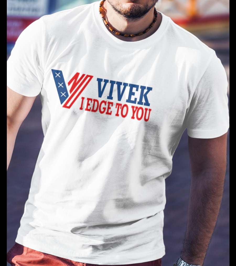 Vivek I Edge To You Patriotic Tribute With Bold Initials T-Shirt