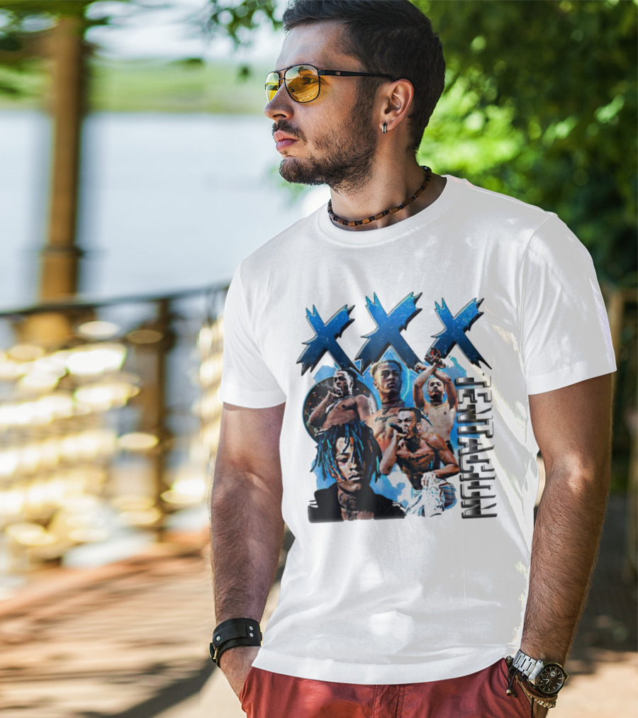 XXX Tentacion Collage Blue Aesthetic T-Shirt