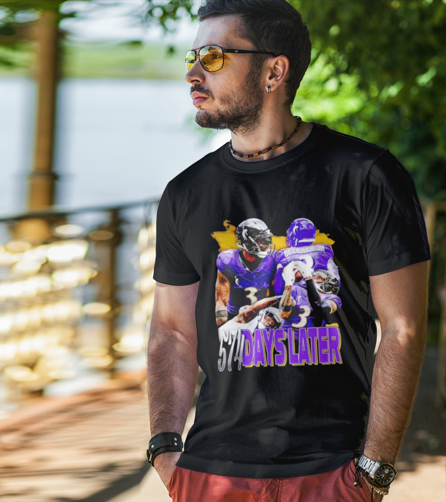 Beckham Jr 574 Days Later Ravens Football Return T-Shirt