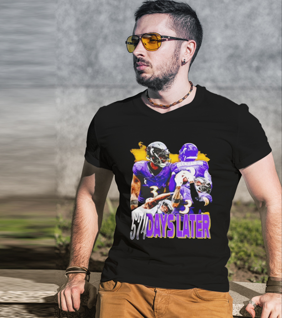Beckham Jr 574 Days Later Ravens Football Return T-Shirt