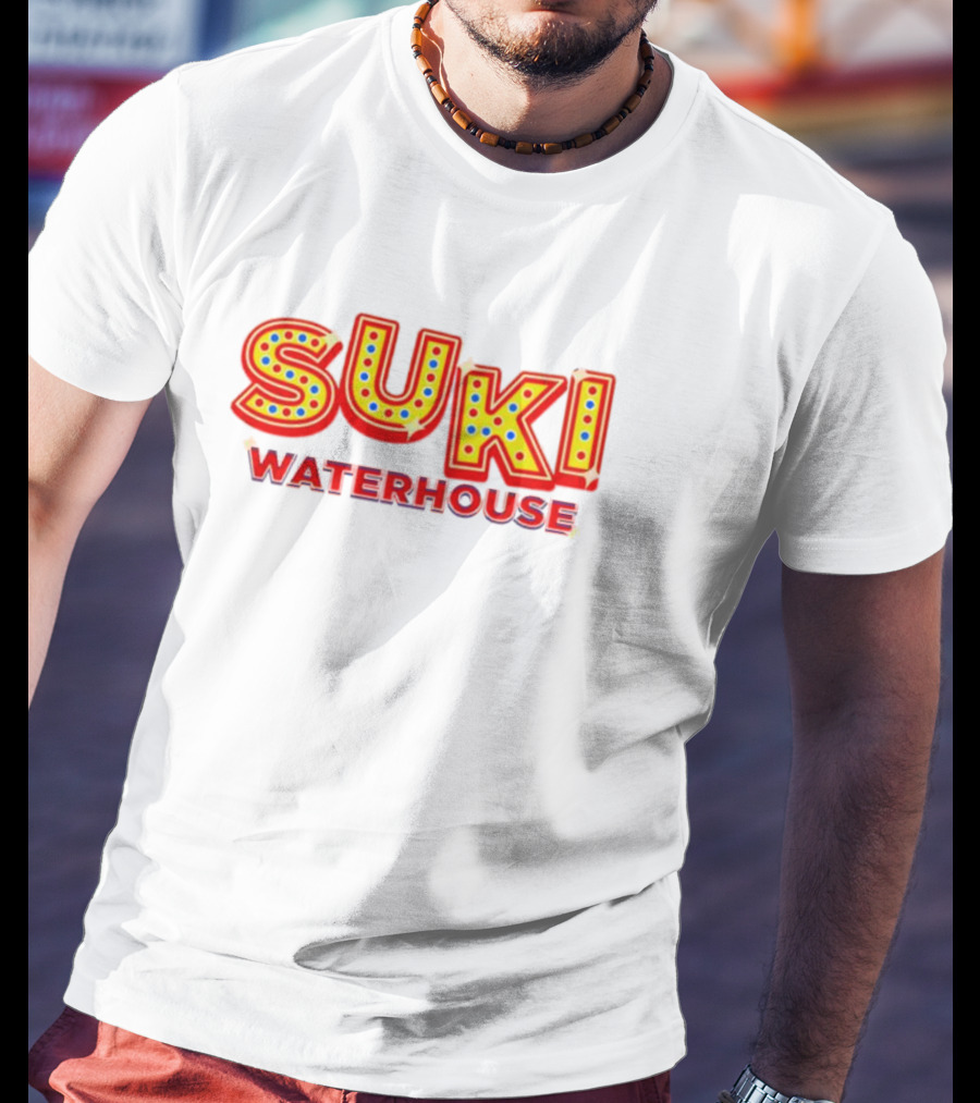 Suki Waterhouse Marquee Lights Bold Red Neon Letters T-Shirt