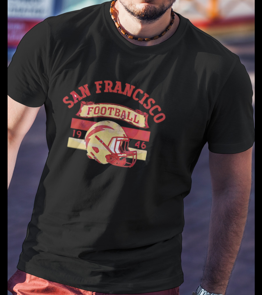 San Francisco Football 1946 Helmet T-Shirt