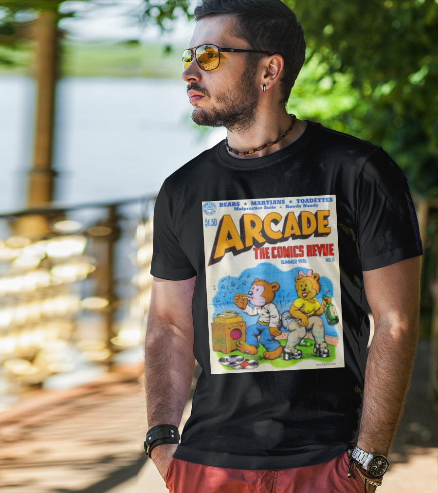 Arcade The Comics Revue Bears Martians Toadettes Summer 1976 No. 6 Malpractice Suite Rowdy Noody T-Shirt