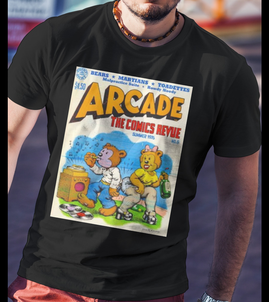 Arcade The Comics Revue Bears Martians Toadettes Summer 1976 No. 6 Malpractice Suite Rowdy Noody T-Shirt