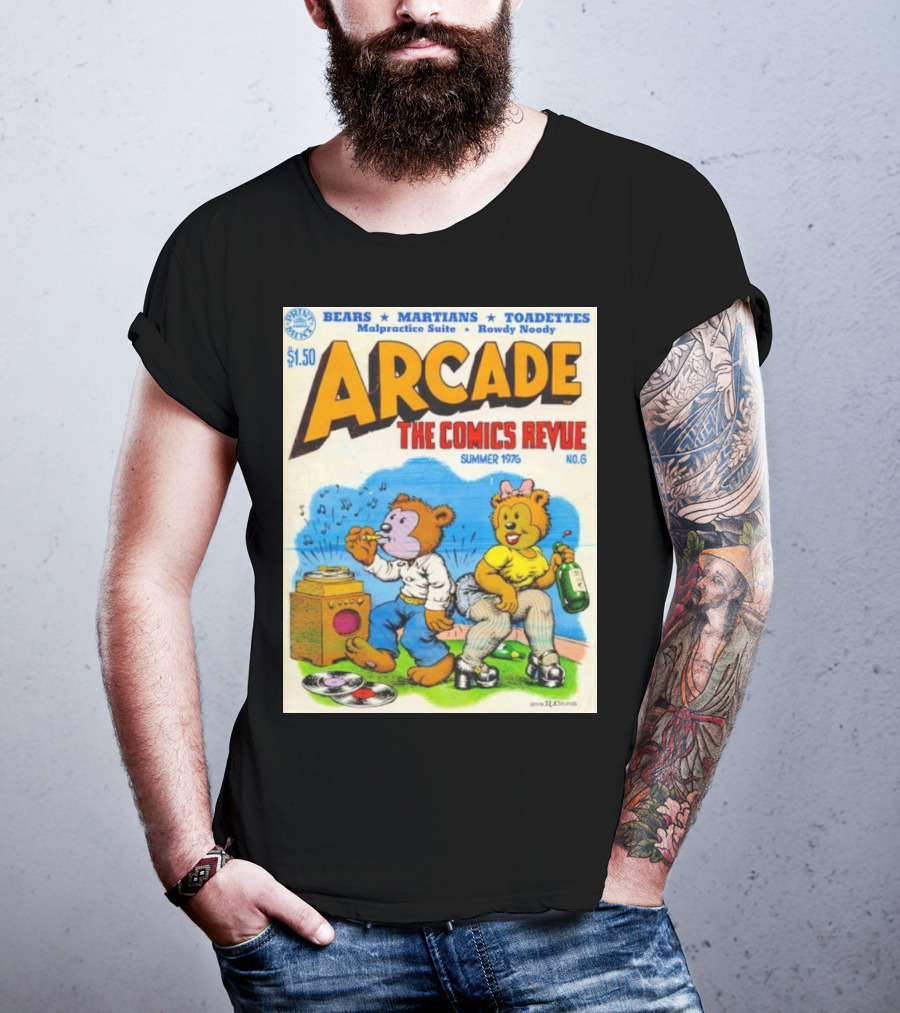 Arcade The Comics Revue Bears Martians Toadettes Summer 1976 No. 6 Malpractice Suite Rowdy Noody T-Shirt