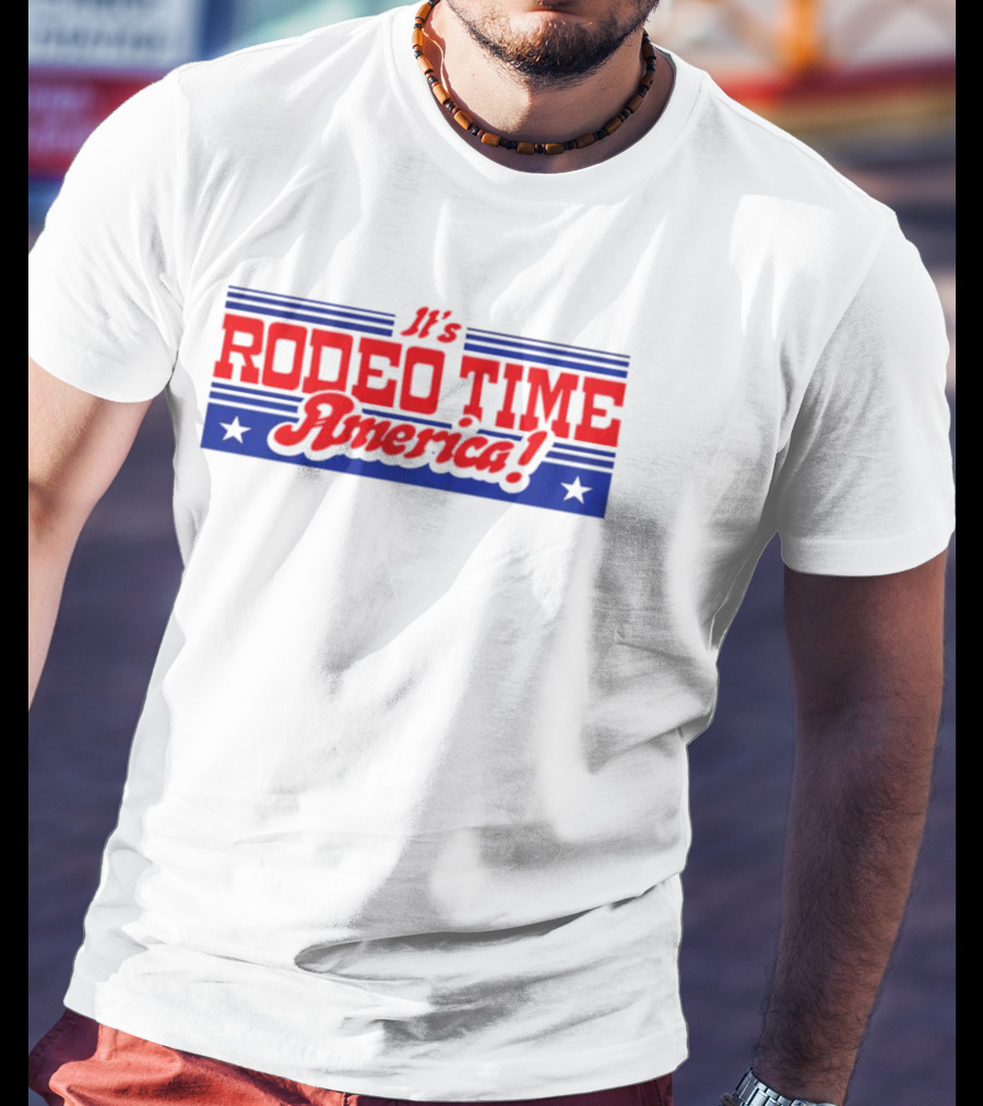Dale Brisby It's Rodeo Time America Patriotic Rodeo T-Shirt