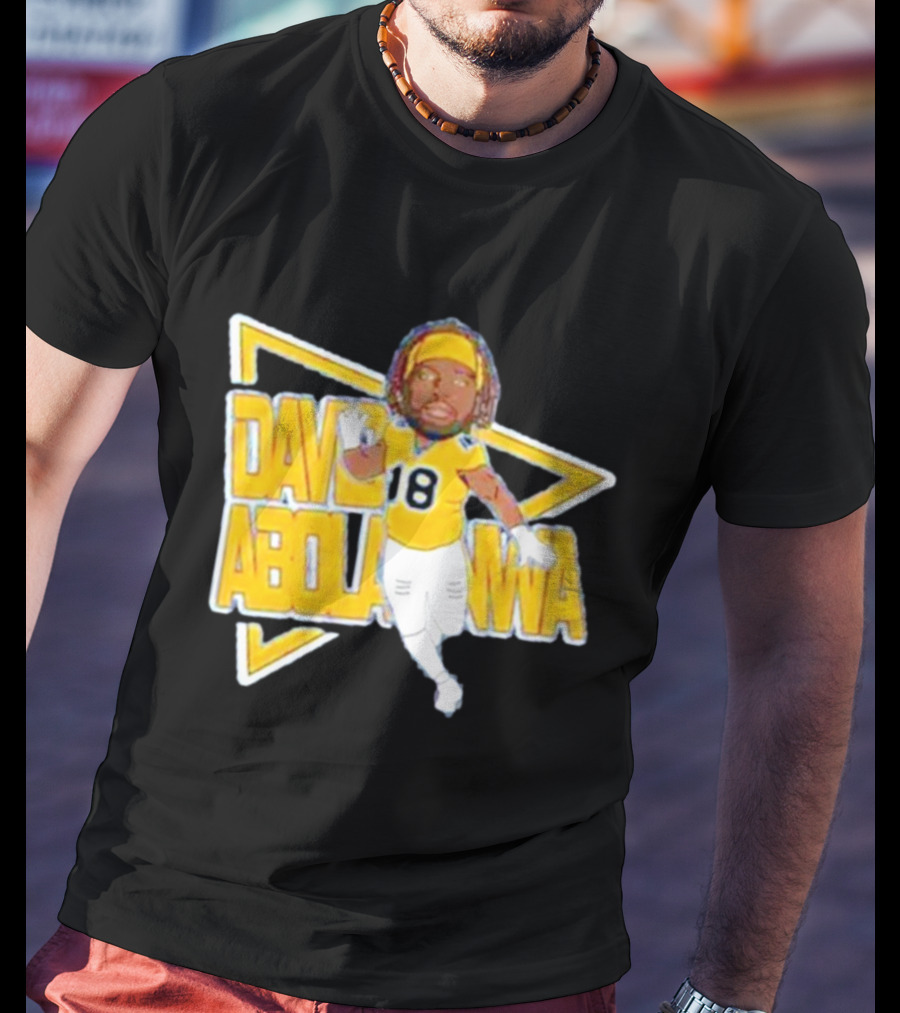 David Abolarinwa 18 Football Caricature Signature T-Shirt