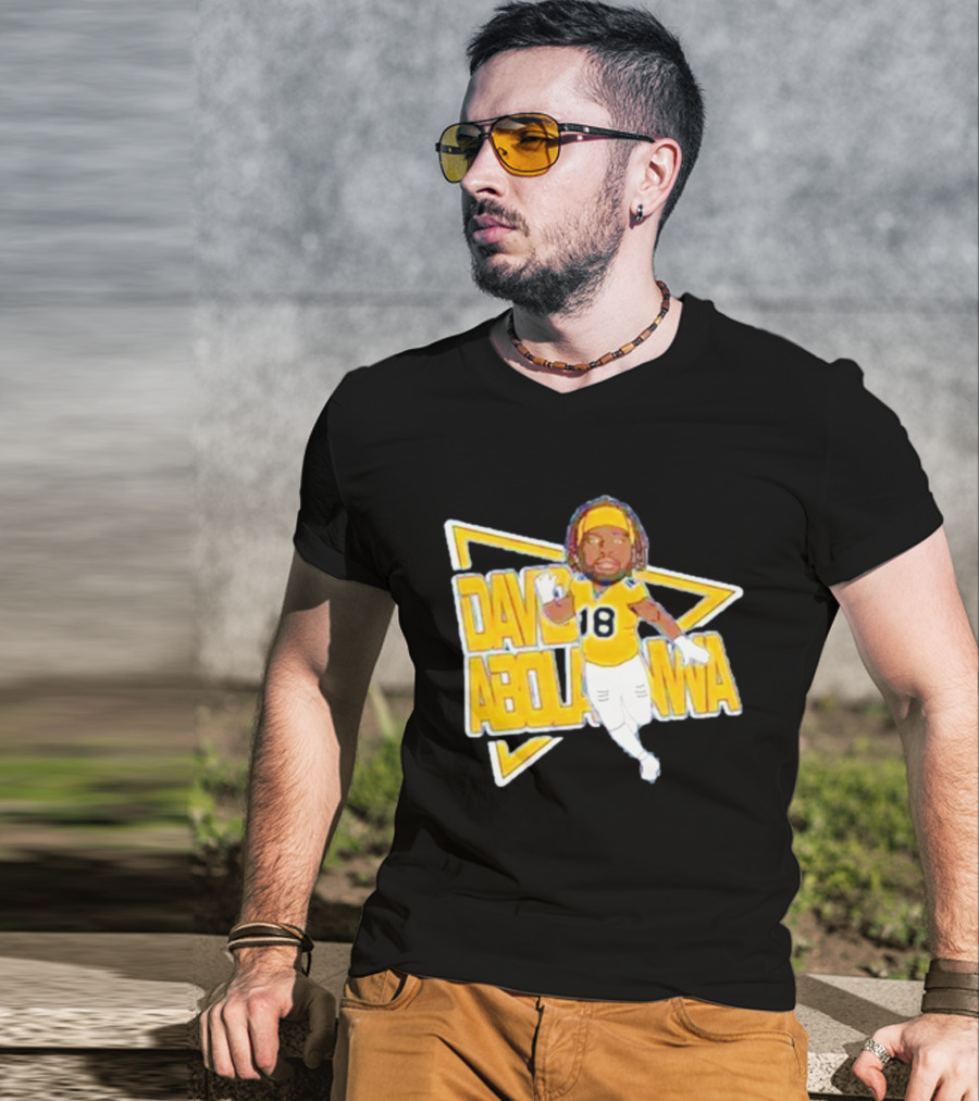 David Abolarinwa 18 Football Caricature Signature T-Shirt