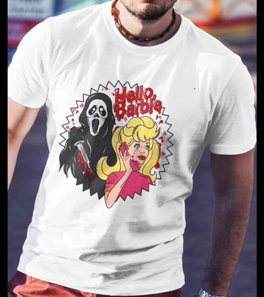 Hello Barbie Ghost Mask Doll T-Shirt