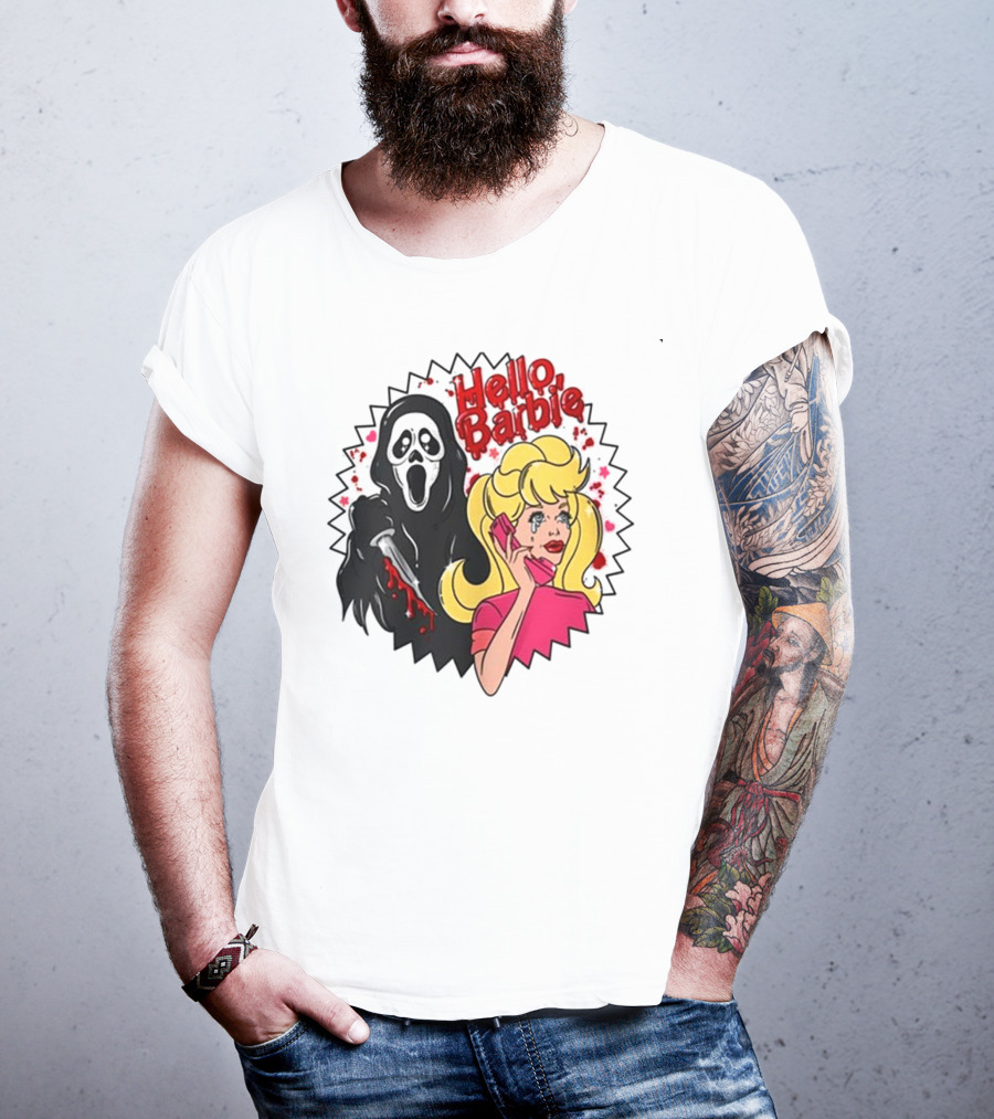 Hello Barbie Ghost Mask Doll T-Shirt